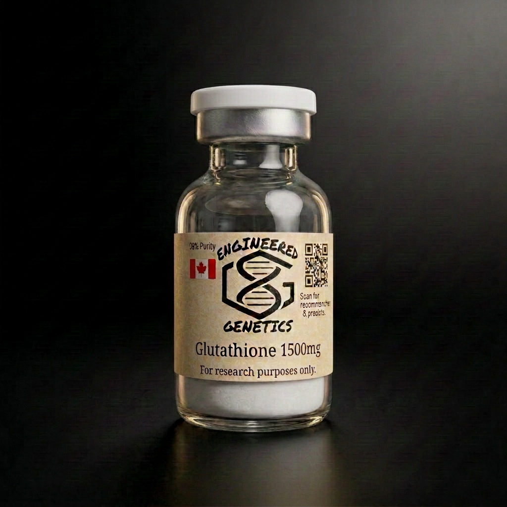 Glutathione 1500 mg research peptide vial — ≥99% purity, HPLC verified
