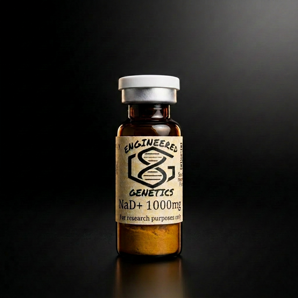 NAD+ 1000 mg research peptide vial — ≥99% purity, HPLC verified