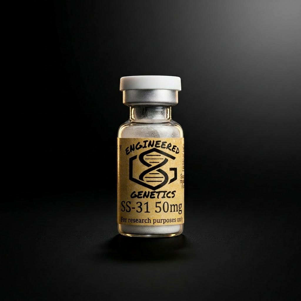 SS-31 50 mg research peptide vial — ≥99% purity, HPLC verified